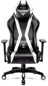 Scaun gaming Diablo X-Horn 2.0 King Size: negru-alb Diablochairs