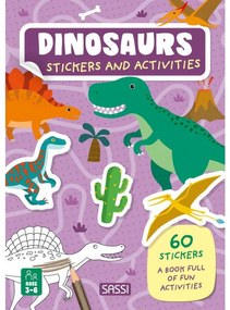 CARTE DE ACTIVITATI CU ABTIBILDURI - DINOZAURI - SASSI (978-88-303-1317-0)