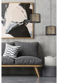 Lustră pe cablu REZO 3xE27/60W/230V aurie/turcoaz