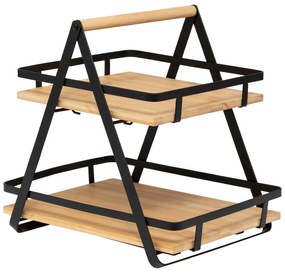 Raft pentru blat de bucătărie ORDERA, 2 niveluri, 30,5 x 22,5 x 29 cm