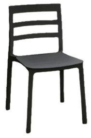 SCAUN RIGATO -POLIPROPILENA- HORECA - GRI