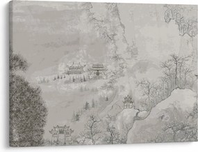 Tablou - Peisaj chinezesc (70x50 cm)