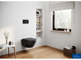 Capac WC Villeroy & Boch SUBWAY 8M42S1R7 - SoftClose, negru