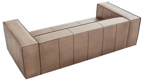 Canapea maro deschis cu tapițerie din piele 227 cm Madame – Windsor &amp; Co Sofas