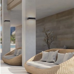 Aplica LED iluminat sus si jos IP65 LAB negru