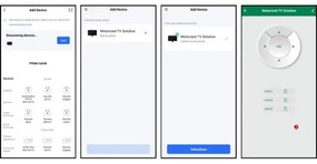 Suport inteligent de tavan pentru televizor MK FLORIA MKF-20DM444 55" negru Wi-Fi TUYA + telecomandă