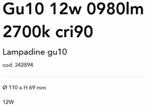 Bec LED ,GU10 12W 0980lm 2700k cri90