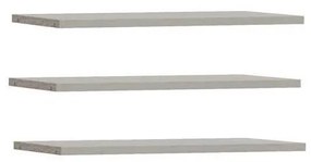 Set de 3 rafturi TIRO, gri