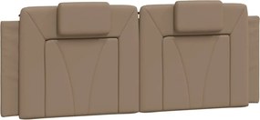 vidaXL Pernă pentru tăblie pat, Viana, cappuccino, 120 cm, piele artificială
