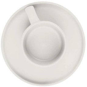Set 4 cani cu farfurii espresso Sahara Berlinger Haus BH 10015, ceramica, crem