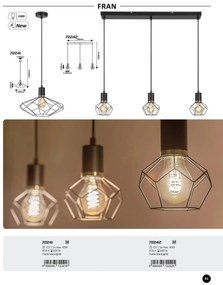 Lustra, Pendul in stil vintage Fran