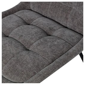 Scaune de dining gri 2 buc. din catifea Crate – WOOOD