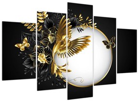 Tablou - Bile cu motive aurii (150x105 cm)