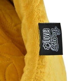 Cort animale galben muștar pentru pisici ø 50 cm – Love Story