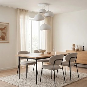 Brilagi - Lustru suspendat pe cablu WABI SABI 4xE27/40W/230V Ø 95 cm alb
