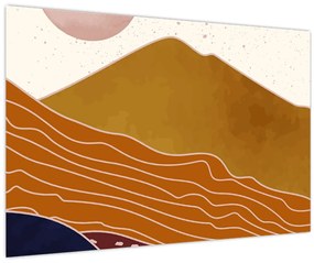 Tablou - Muntele de design Spacefrog N⁰1 (90x60 cm)