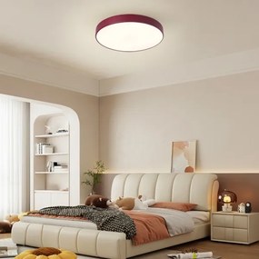 Brilagi-LED Plafonieră LED POOL, dimmabilă, 48W/230V, 3000-6000K, 40 cm, burgund + telecomandă