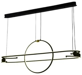 Lustră LED dimabilă pe cablu LED/95W/230V 3000-6500K + telecomandă