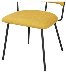 Scaune de dining galbene 2 buc. Claudia – Støraa