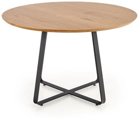 Masa Looper 2 stejar auriu - d120xh78 cm