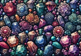 Fototapet - Diamante florale (147x102 cm)