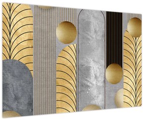 Tablou - Decorațiuni de aur (90x60 cm)