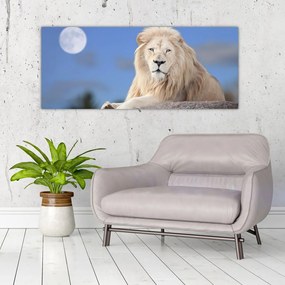 Tablou - Leu alb (120x50 cm)