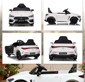 AIYAPLAY Mașină electrică copii Mercedes AMG CLE 53 12V 2 motoare telecomandă parentală 2,4G 99 x 55 x 43 cm alb | Aosom Romania