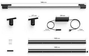 Philips Hue 3x LED lumini reglabile pentru sistem șină, 39,9W, 230V