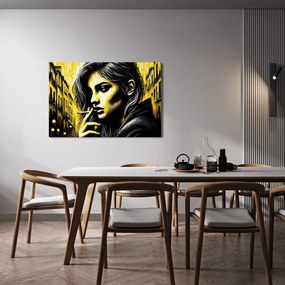 Tablou portret urban de femeie