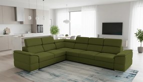 Colţar, ţesătură verde Majestic, SEGORIA LUX