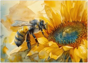 Tablou - Albină, acuarelă (70x50 cm)