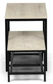 Set de 2 rafturi pentru pantofi, stejar Sonoma
