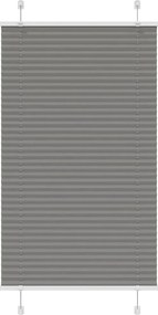 vidaXL Jaluzea plisată Antracit 80x150 cm Lățime țesătură 79,4 cm