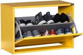 Pantofar Bancuta hol Adore Ottoman capacitate 6 perechi incaltaminte, 60 x 42 x 30 cm