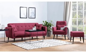 Set Canapea Extensibilă si Fotoliu Aria - S, Rosu