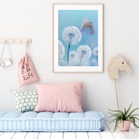 Poster - Fluture pe păpădie (A4)