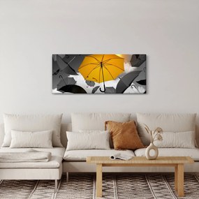 Tablou - Umbrelă galbenă (120x50 cm)