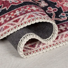 Covor burgundy lavabil din amestec de fibre reciclate 80x150 cm Windsor – Flair Rugs