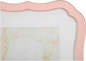 Ramă foto roz-deschis cu picior de susținere din metal/din sticlă 17x22 cm Margot – Mauro Ferretti