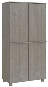 Sifonier, gri deschis, 89x50x180 cm, lemn masiv pin Gri deschis, 1