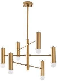 Lustră aurie cu abajur din metal Gharib – Opviq lights