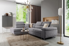 Colțar extensibil Annabelle L stânga - gri Vogue 14 / picioare cromate
