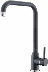 Baterie bucatarie monocomanda Inter Ceramic finisaj gri-granit mat