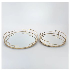 SET 2x tavă decorativă d. 39/30,5 cm