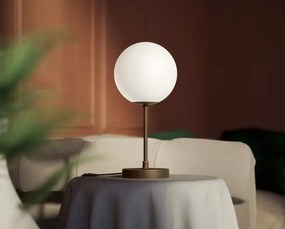 Lampa de masa din alama si sticla Musa