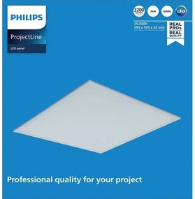 Philips PROJECTLINE LED panel 36W 230V, 59,5x59,5 cm, podhledový