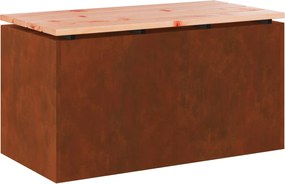 vidaXL Bancă de grădină Ruginit 80 x 40 x 43 cm