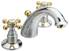 Baterie argintiu-lucioasă/aurie pentru chiuvetă Antea – Sapho
