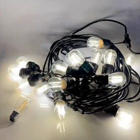 Lanț de lumină de exterior cu becuri LED - 14,4 m